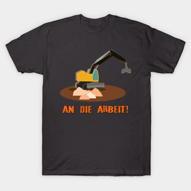 power shovel Illustration Children T-Shirt by RosaLinde2803